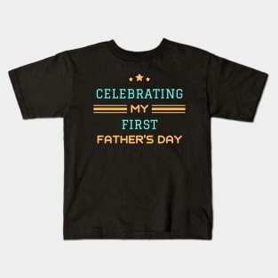 First Time Dad Gift Funny for Father's Day Kids T-Shirt